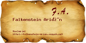 Falkenstein Arián névjegykártya